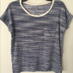 Blue/white striped shirt